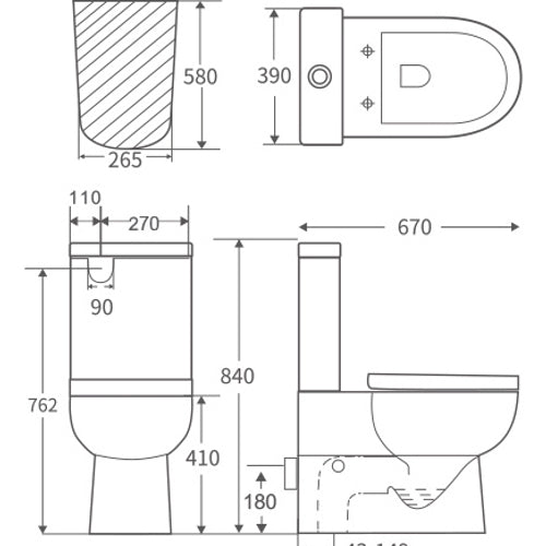 Tornado Flush Wall Faced