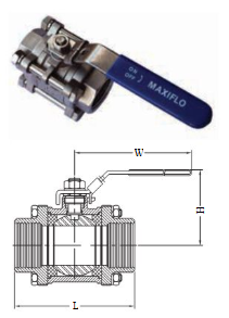 Product image of Ball Valve S/S 3pc 25mm   