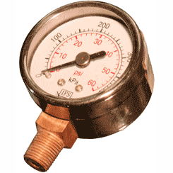 Product image of Gauge 0-1000kpa 50mm BE 6mi