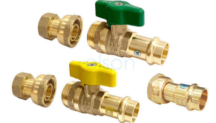 Product image of Instantaneous Swivel Nut Ball Valve Kit 20mm Press