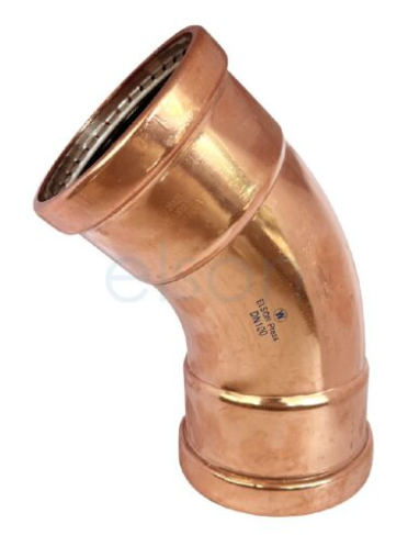 Product image of Copper Press Water Elbow 100 x 45  