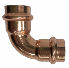 Product image of Copper Press Water Elbow 25 x 90  