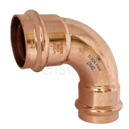 Product image of Copper Press Water Elbow 40 x 90  