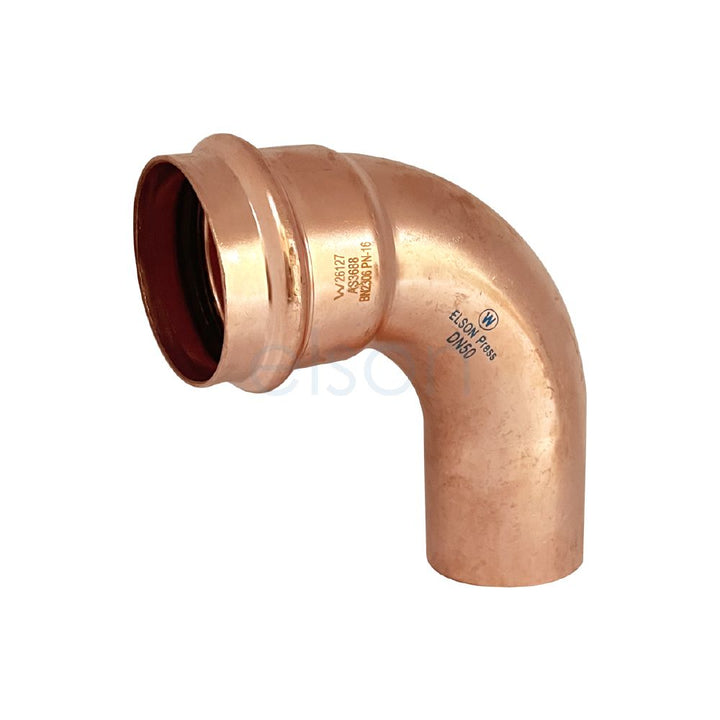 Product image of Copper Press Water Elbow mf 50 x 90