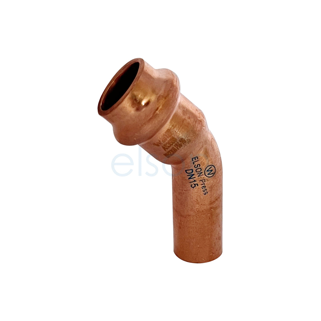 Product image of Copper Press Water Elbow mf 15 x 45