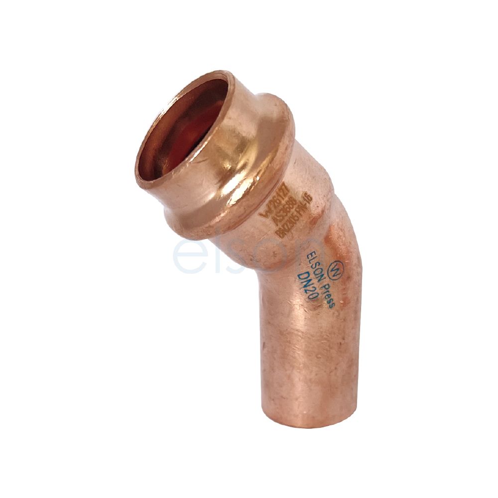 Product image of Copper Press Water Elbow mf 20 x 45