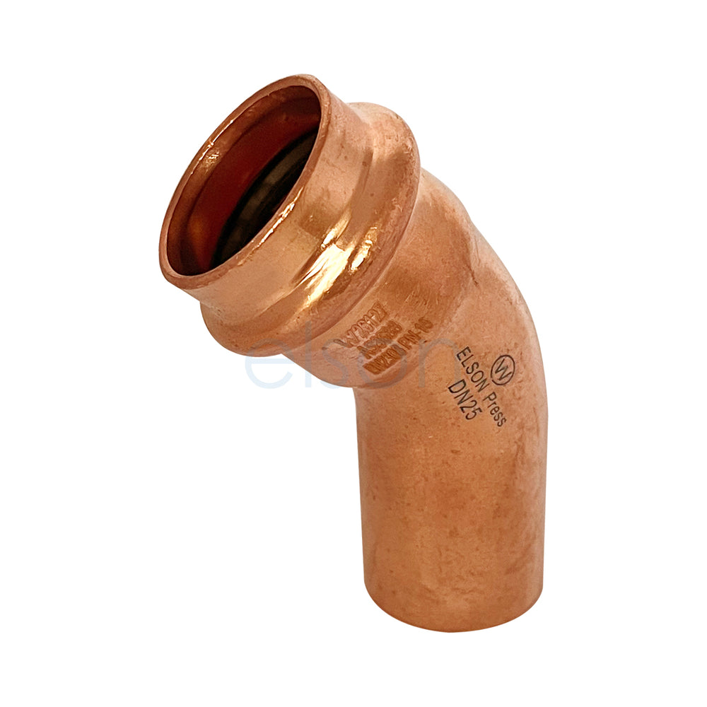 Product image of Copper Press Water Elbow mf 25 x 45
