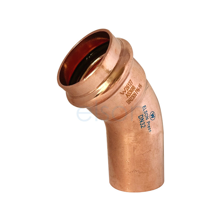 Product image of Copper Press Water Elbow mf 32 x 45