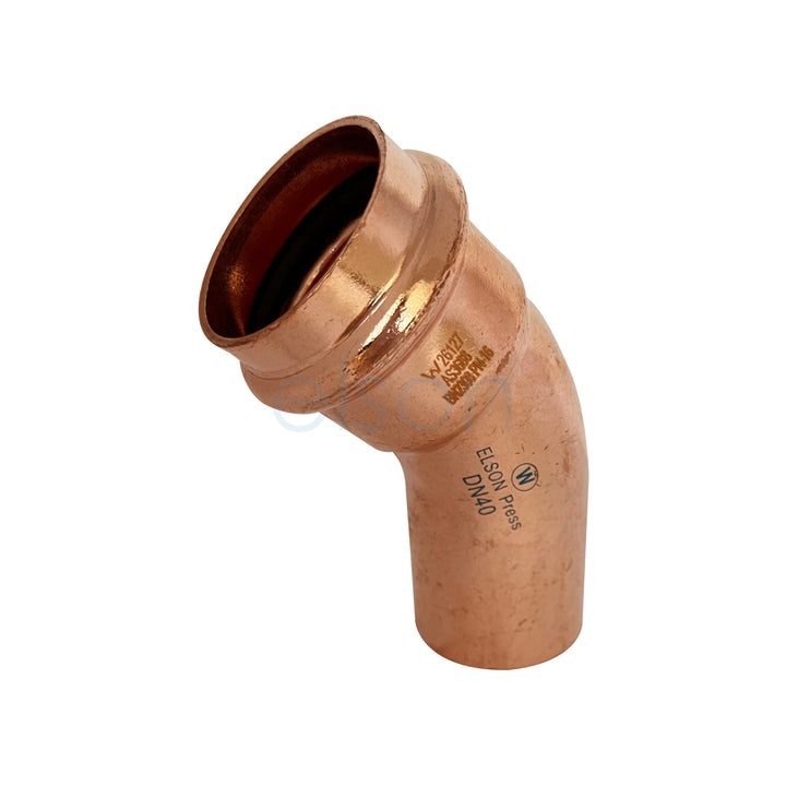 Product image of Copper Press Water Elbow mf 40 x 45
