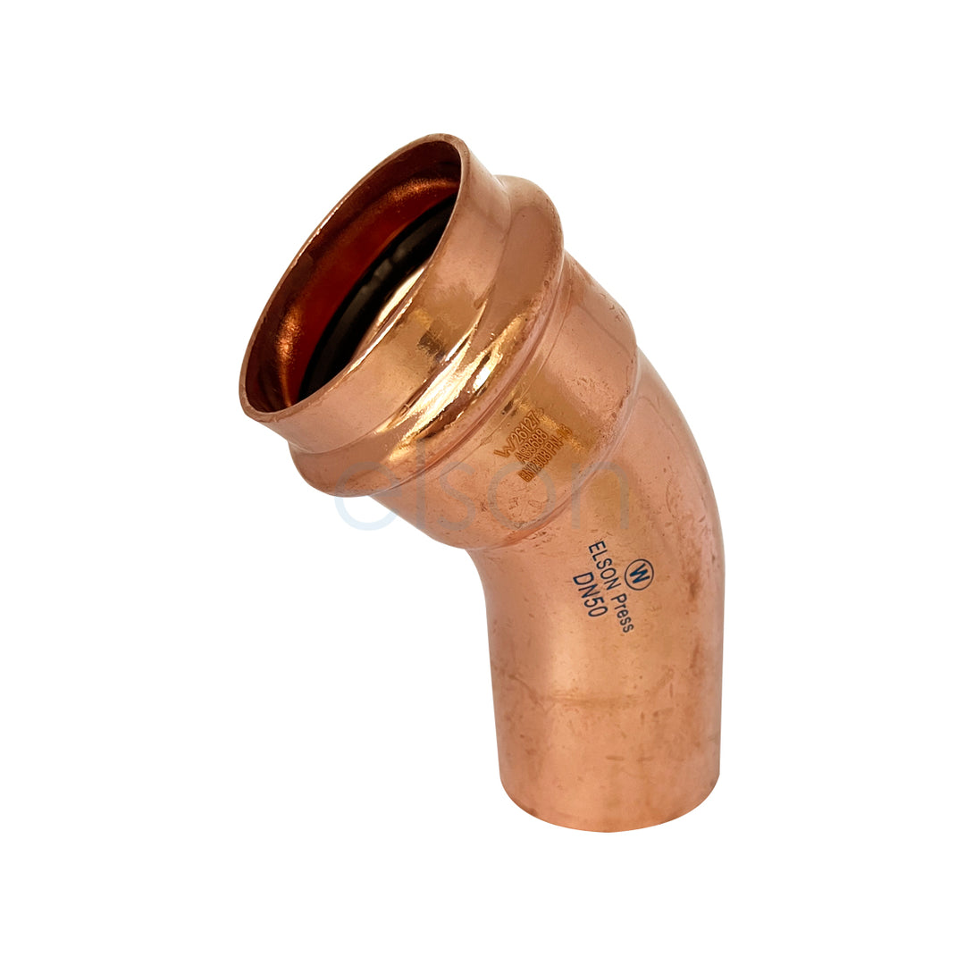 Product image of Copper Press Water Elbow mf 50 x 45