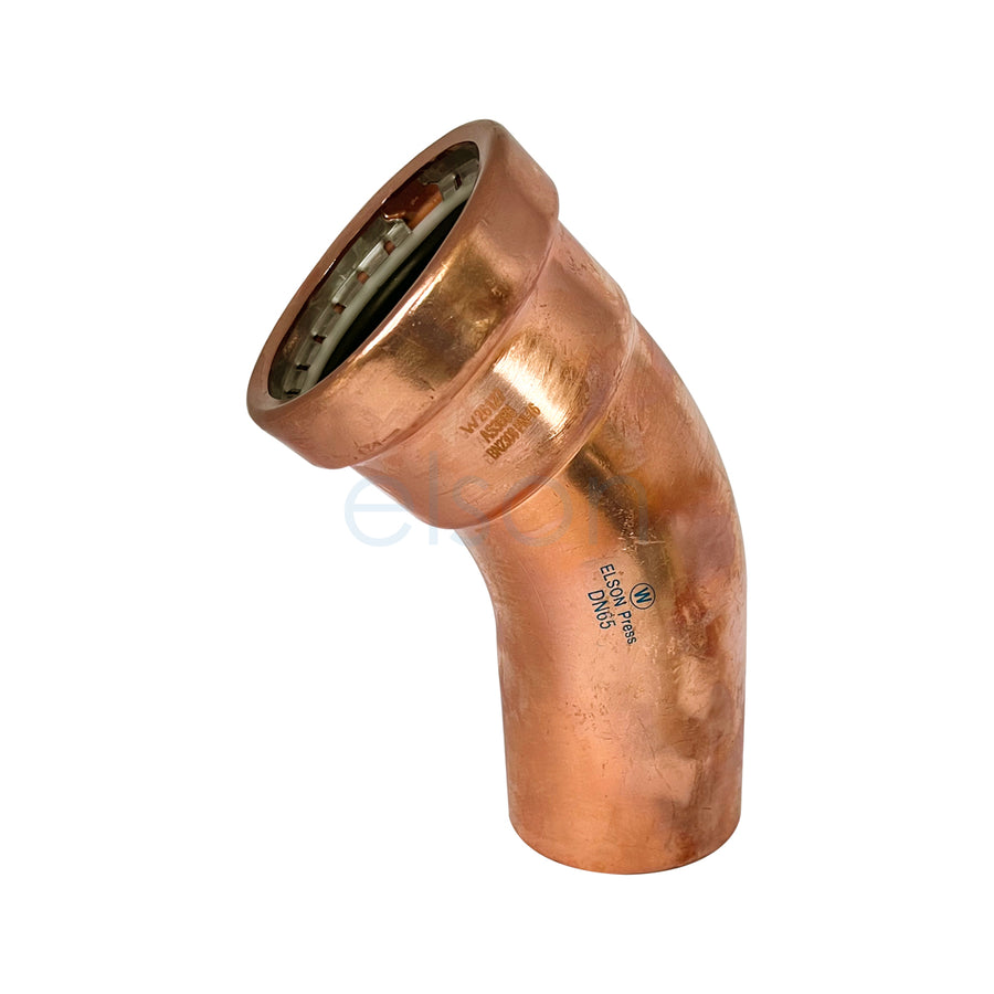 Product image of Copper Press Water Elbow mf 65 x 45