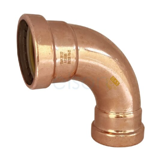 Product image of Copper Press Gas Elbow 65 x 90  