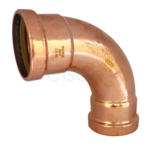 Product image of Copper Press Gas Elbow 80 x 90  