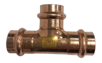 Product image of Copper Press Gas Tee 20mm   