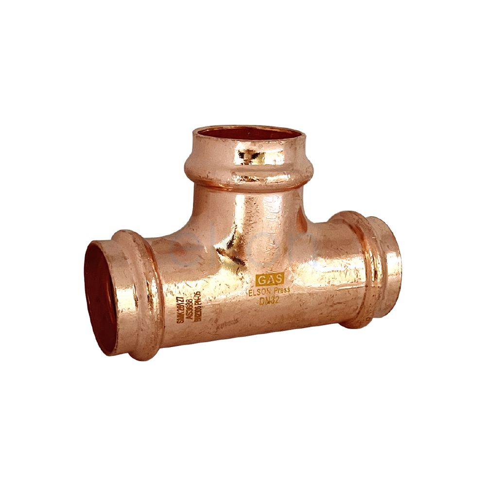 Product image of Copper Press Gas Tee 32mm