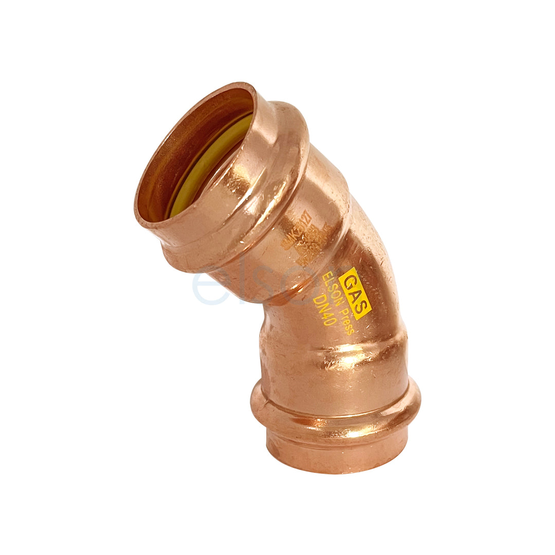 Product image of Copper Press Gas Elbow 40 x 45