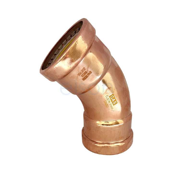 Product image of Copper Press Gas Elbow 80 x 45