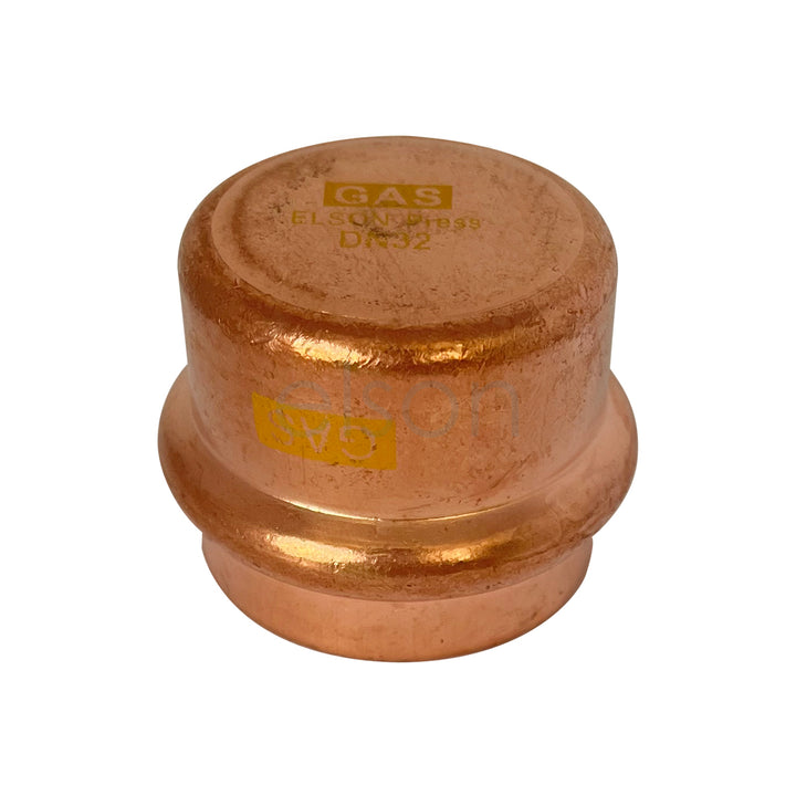 Product image of Copper Press Gas End Cap 32mm