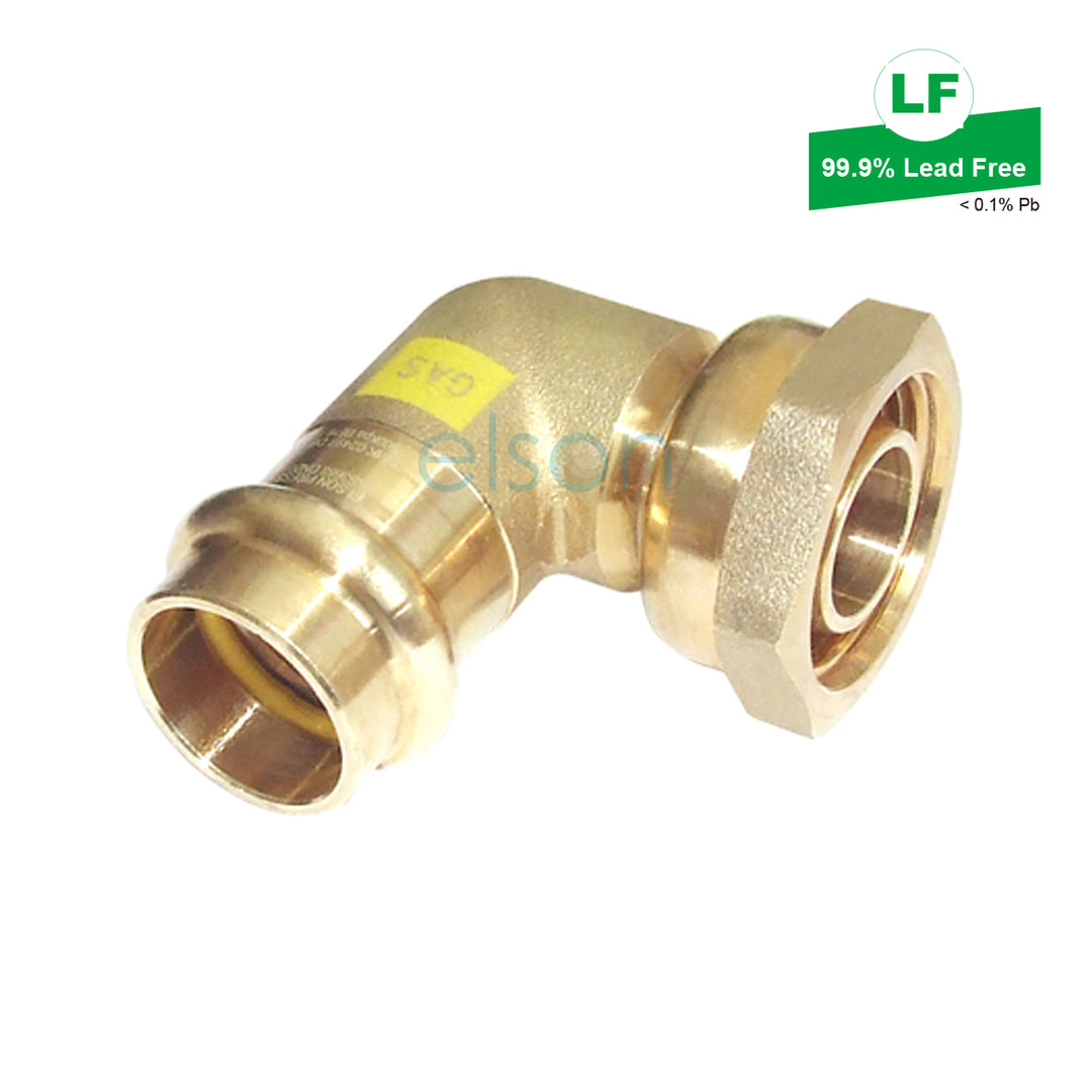 Product image of Copper Press Gas Loose Nut Elbow 15fi x 15