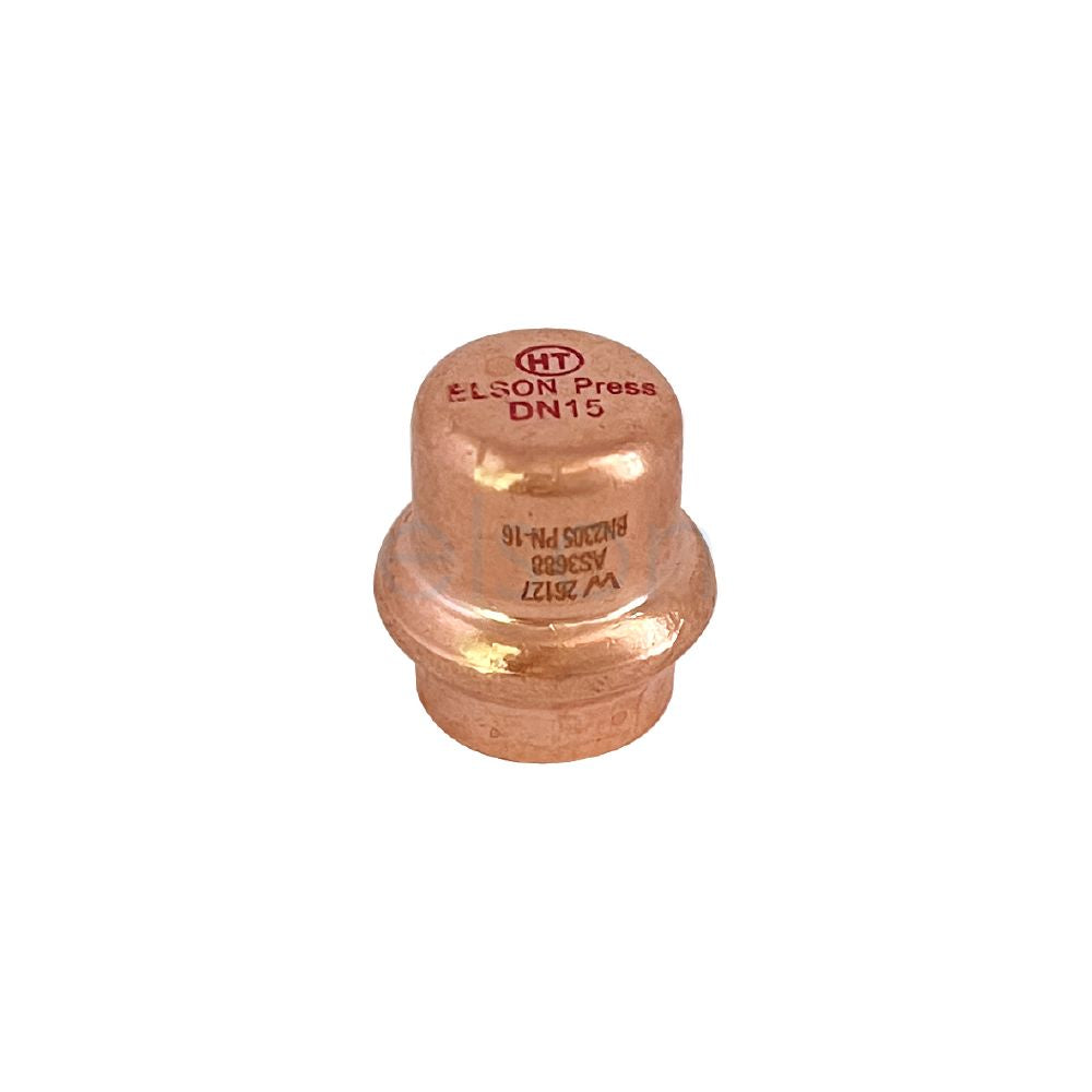 Product image of Copper Press Solar End Cap 15mm