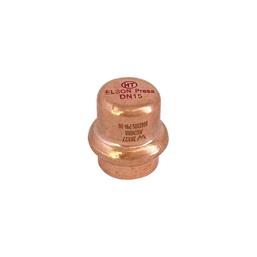 Product image of Copper Press Solar End Cap 15mm