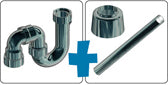 Product image of Trap Kit Cp Pvc S&P 40 x 750mm