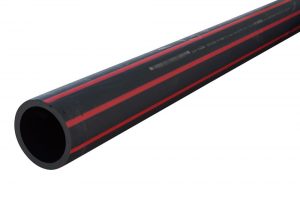 Poly Pipe Pn16 125 x 6mtr Red Stripe