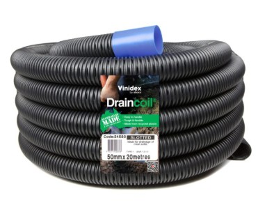 Product image of Polydrain Slotted 50 x 20mtr  (Agg Pipe)  