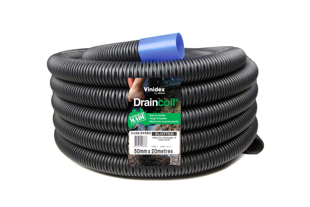 Polydrain Slotted 65 x 20mtr (Agg Pipe)