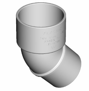 Product image of Bend Dwv mf in Pipe 40 x 45 (Slab Repair)  