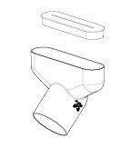 Product image of Frog Mouth Sloped Dwv 100mm