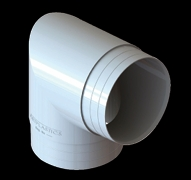 Product image of Mitred Downpipe Bend Pvc 90 x 95 (Classic Bend)  
