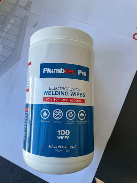 Product image of Hdpe Pipe Wipes 90% Isopropyl per pack (75)  Plumbing Plus