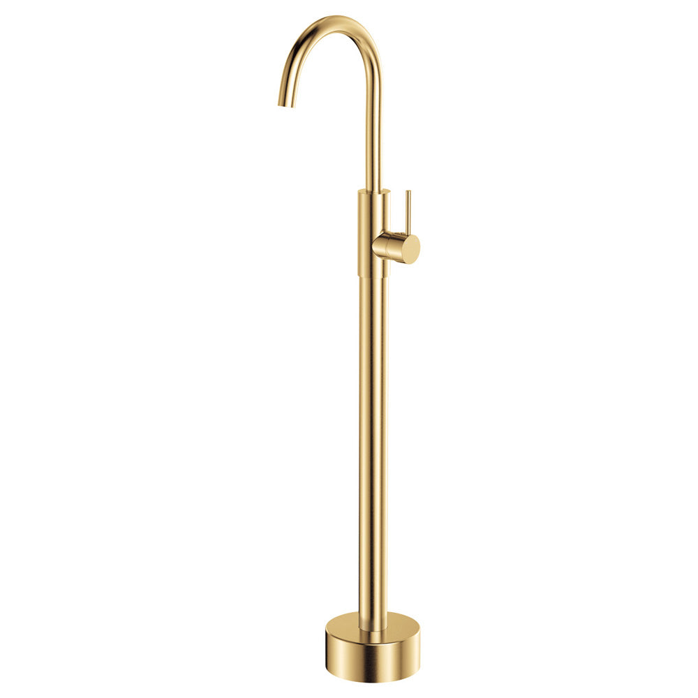 Product image of Fienza KAYA Floor Mounted Mixer Urban Brass (213112UB)