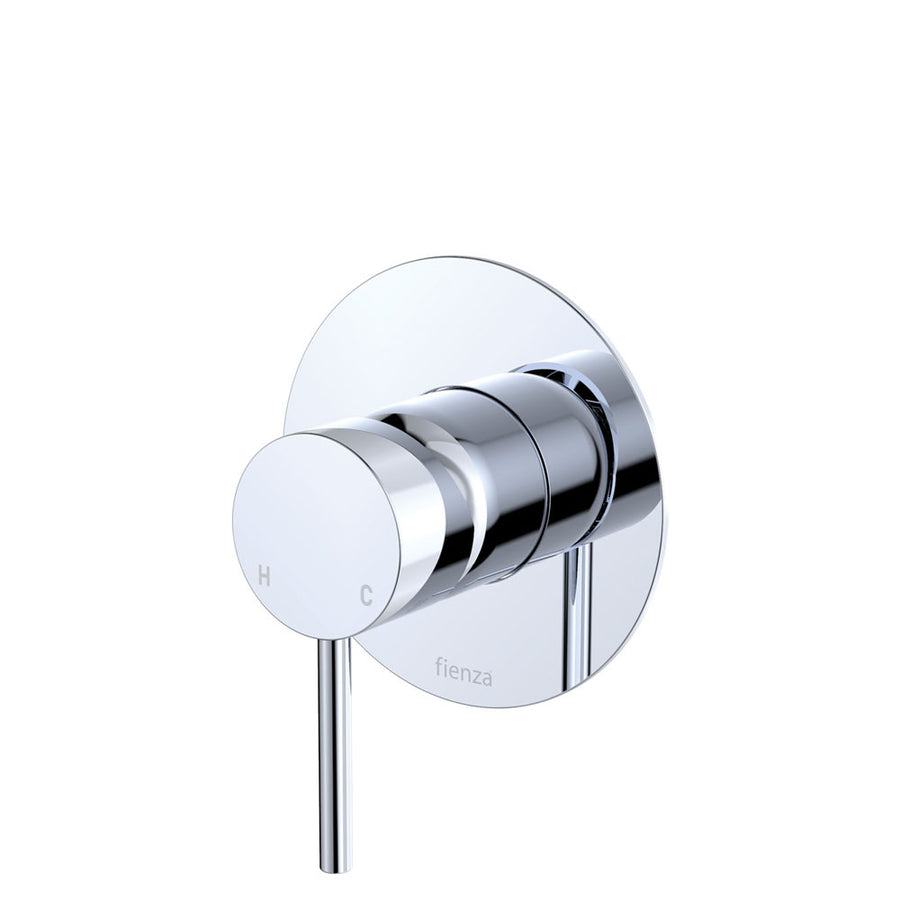 Product image of Fienza KAYA Wall Mixer Chrome Large Round Chrome Plate (228101-3)