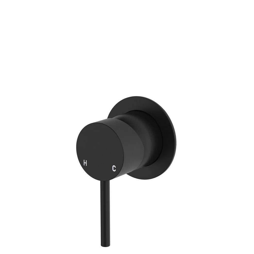 Product image of Fienza KAYA Wall Mixer Matte Black Small Round Matte Black Plate
