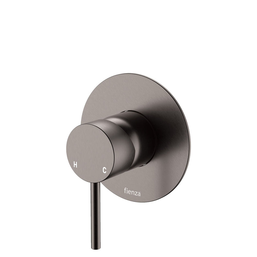 Product image of Fienza KAYA Wall Mixer Large Round Plate Gun Metal LF SUS304