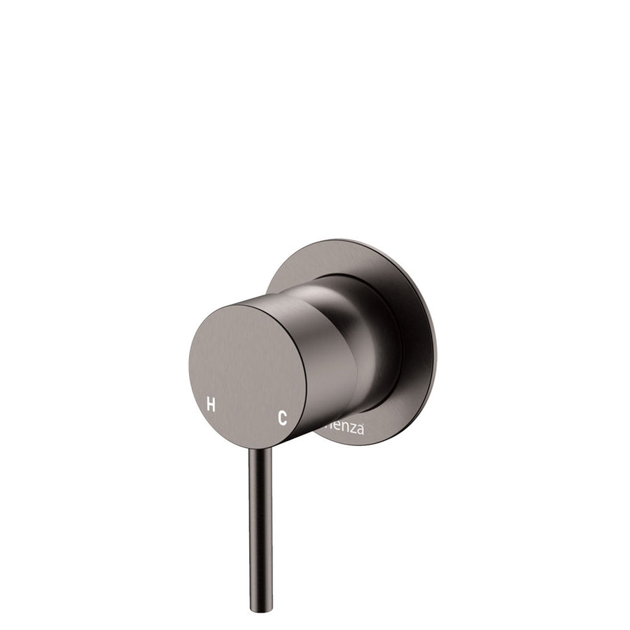 Product image of Fienza KAYA Wall Mixer Gun Metal Small Round Plate (228101GM)