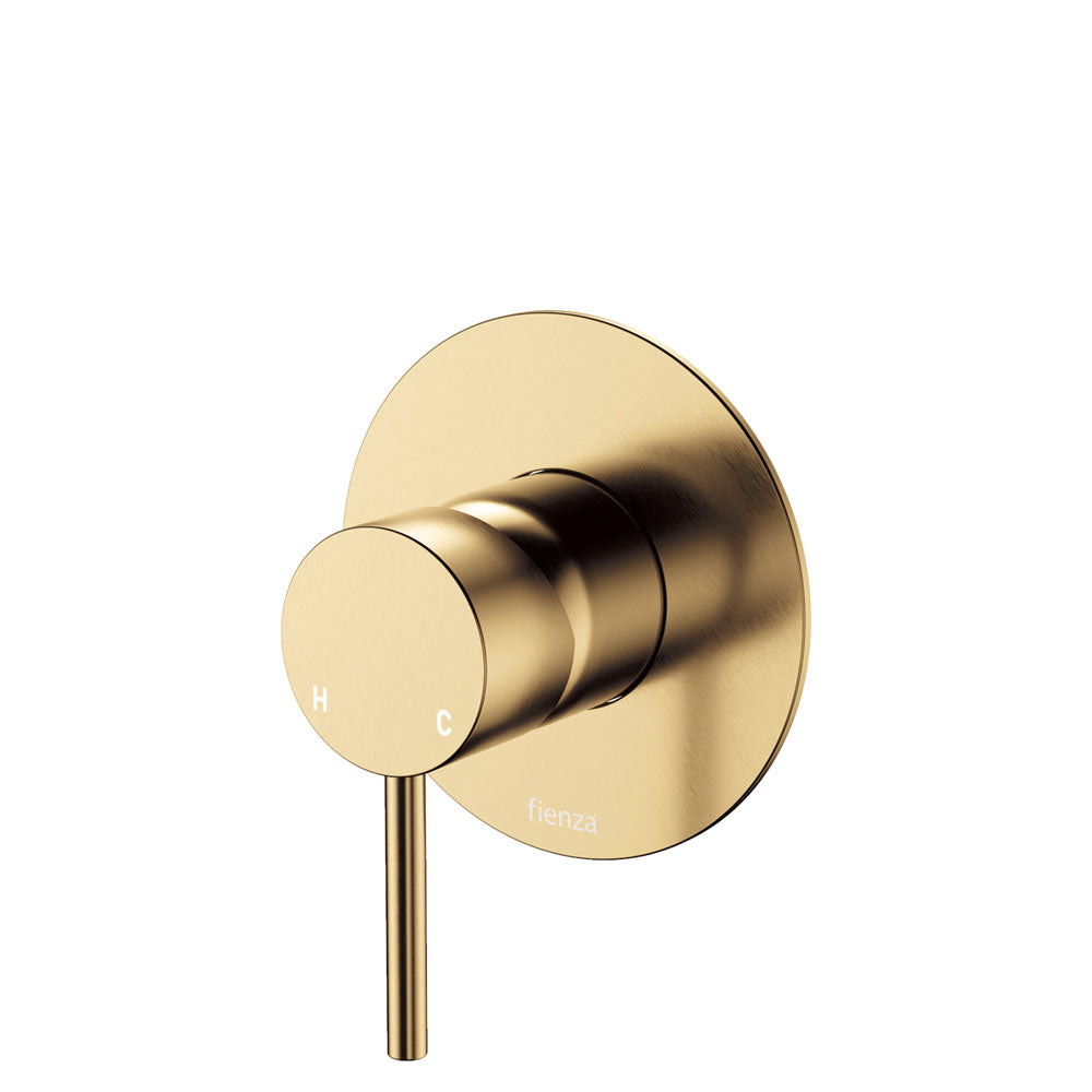 Product image of Fienza KAYA Wall Mixer Large Round Plate Urban Brass LF SUS304 (228101UB-3-LF)