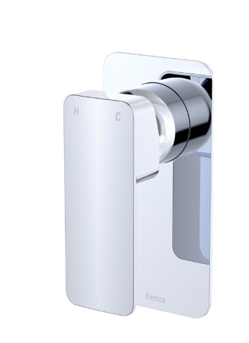 Product image of Fienza TONO Wall Mixer Large Rectangular Plate Chrome LF SUS304
