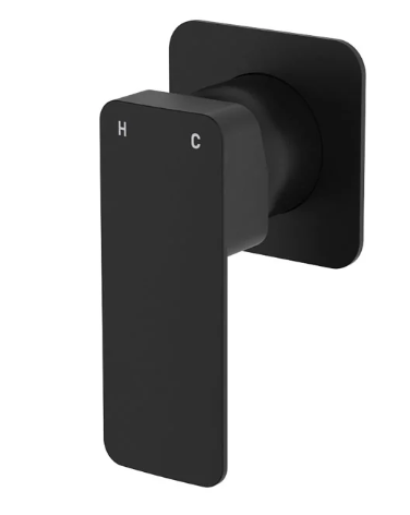 Product image of Fienza TONO Wall Mixer Small Square Plate Matte Black LF SUS304 
