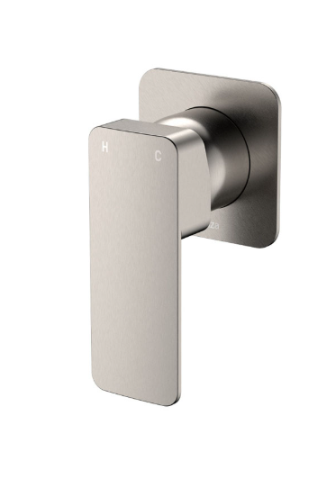 Product image of Fienza TONO Wall Mixer Small Square Plate Brushed Nickel LF SUS304 
