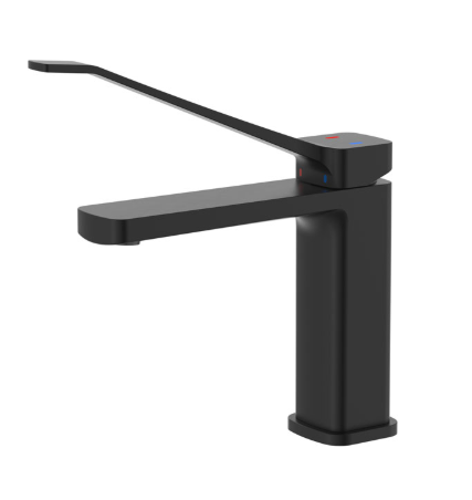 Product image of Fienza TONO Care Basin Mixer Matte Black LF Eco Brass
