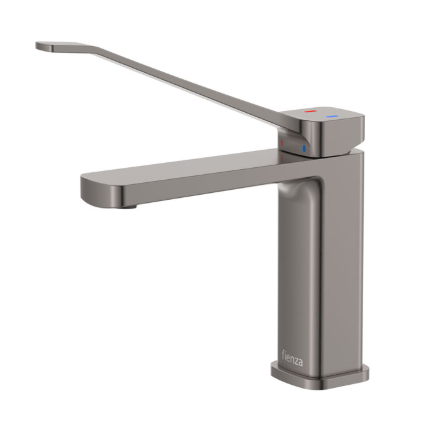 Product image of Fienza TONO Care Basin Mixer Gun Metal LF Eco Brass
