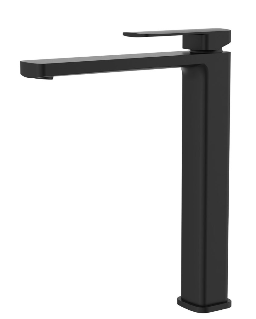 Product image of Fienza TONO Tall Basin Mixer Matte Black LF Eco Brass (233107B-LF)
