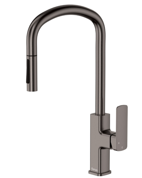 Product image of Fienza TONO Pull Out Sink Mixer Gun Metal LF SUS304 (233108GM-LF)

