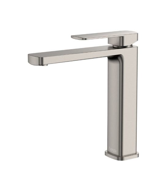 Product image of Fienza TONO Medium Basin Mixer Brushed Nickel LF Eco Brass (233110BN-LF)
