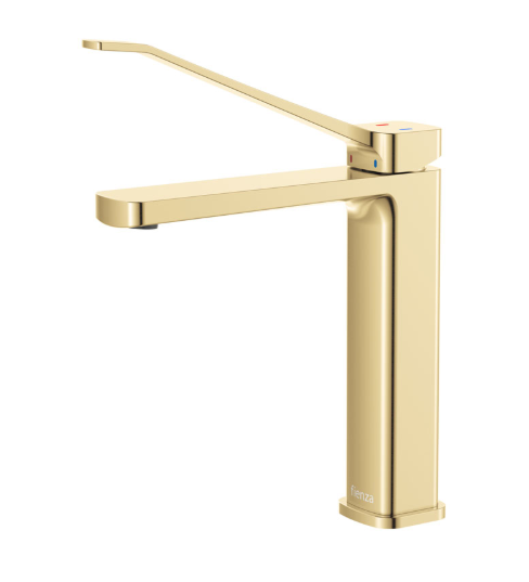 Product image of Fienza TONO Care Medium Basin Mixer Urban Brass LF Eco Brass 
