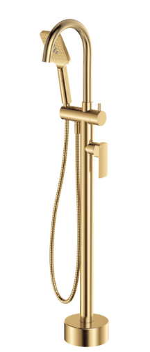 Product image of Fienza TONO Floor Mounted Bath Mixer with Hand Shower Chrome (233113)