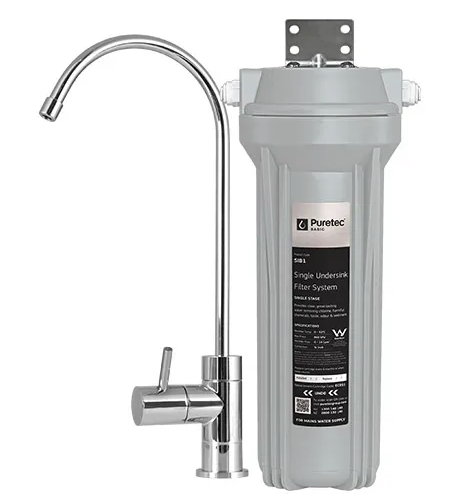 Product image of Puretec Single Undersink System, complete inc PLV, OT250 faucet, EC951 